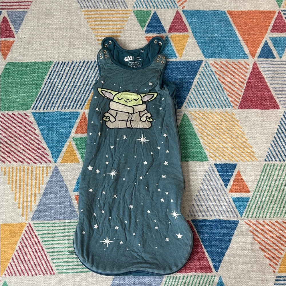 Little Sleepies Star Wars Sleep Sack - Teal with Baby Yoda/Grogu
